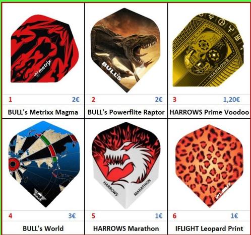 Dart Flights, nieuw (uit verzameling), 76 set van 3 flights, Sport en Fitness, Darts, Flights, Ophalen of Verzenden