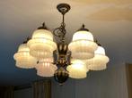 Vintage luster, Huis en Inrichting, Lampen | Kroonluchters, Gebruikt, Ophalen, Glas