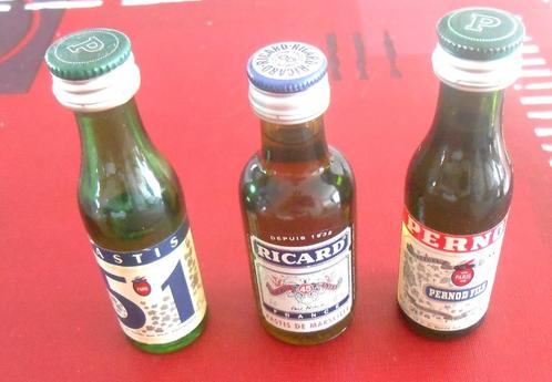 3 mignonettes om te verzamelen - Pastis 51 - Ricard - Pernod, Verzamelen, Complete verzamelingen en Collecties, Ophalen of Verzenden
