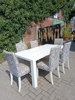 Toresound-tafel+6 Henriksdal-stoelen, Huis en Inrichting, Tafels | Eettafels, Ophalen, Gebruikt
