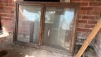 Houten raam met dubbel glas, Ophalen