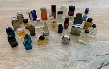 Vintage Miniatuur flesjes mannenparfum