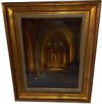Raoul Pharasyn (1908-1991) kerkinterieur, Antiek en Kunst, Kunst | Schilderijen | Klassiek, Ophalen