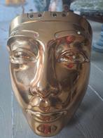 Ijzeren masker, 17cm op 17cm, metal dore, Ophalen of Verzenden