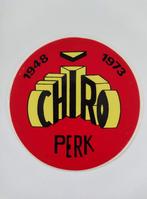 Vintage Ronde Sticker - Chiro Perk - 1948-1973, Bedrijf of Vereniging, Ophalen of Verzenden, Zo goed als nieuw