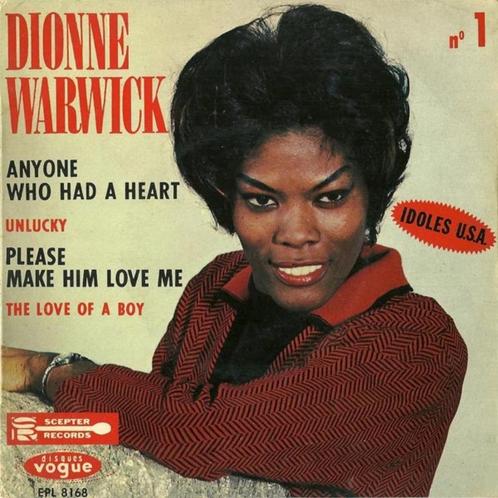 7" EP  Dionne Warwick ‎– Anyone Who Had A Heart, CD & DVD, Vinyles Singles, Utilisé, EP, R&B et Soul, 7 pouces, Enlèvement ou Envoi