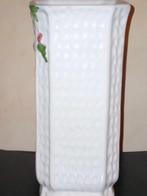 vase carré blanc, Comme neuf, Moins de 50 cm, Enlèvement ou Envoi, Blanc