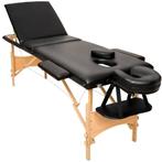 Table de massage avec trou en bois 3 zones, Sport en Fitness, Massageproducten, Ophalen, Zo goed als nieuw, Massagetafel