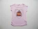 Roze t-shirt met speciale rug, Comme neuf, Manches courtes, Taille 36 (S), Rose