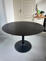 Table à manger noire ronde, Huis en Inrichting, Ophalen, Gebruikt, 100 tot 150 cm, Rond