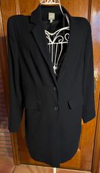 Half lange zwarte gevoerde blazer 40., Kleding | Dames, Jasjes, Kostuums en Pakken, Maat 38/40 (M), Zwart, Ophalen of Verzenden