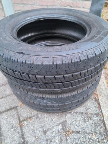  2x Euro-Van banden 225/65 R16C – super staat – €70 beschikbaar voor biedingen