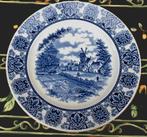 Blue Delftware Broadhurst Staffordshire Ironstone plate Ø 24, Ophalen of Verzenden