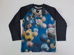 Mt 104 Zwart blauwe T-shirt lange mouwen voetballen, Molo, Ophalen of Verzenden, Zo goed als nieuw, Shirt of Longsleeve