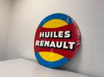 RENAULT olie oud reclamebord, Verzamelen, Ophalen of Verzenden, Gebruikt, Reclamebord