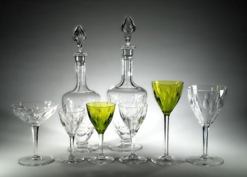 Val Saint Lambert - Lot II - Servies Nestor Hamlet 74 st, Antiek en Kunst, Antiek | Glaswerk en Kristal, Ophalen of Verzenden