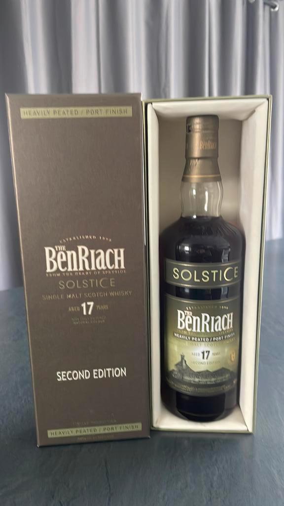 BenRiach solstice second edition, Collections, Vins, Comme neuf, Enlèvement