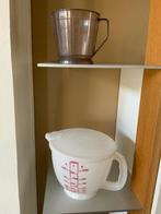 Grand pichet mesureur Tupperware, Enlèvement ou Envoi, Utilisé, Blanc, Récipient ou Bol