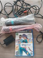 PS2 singstar met 2 microfoons, Games en Spelcomputers, Ophalen of Verzenden, Gebruikt
