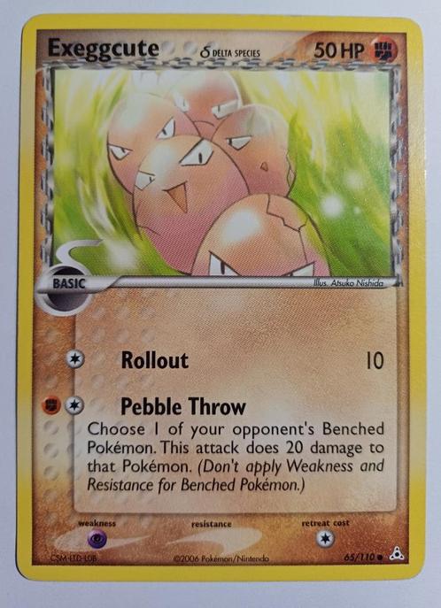 Pokémonkaart Exeggcute (DS) EX Holon Phantoms 65/110, Hobby & Loisirs créatifs, Jeux de cartes à collectionner | Pokémon, Utilisé