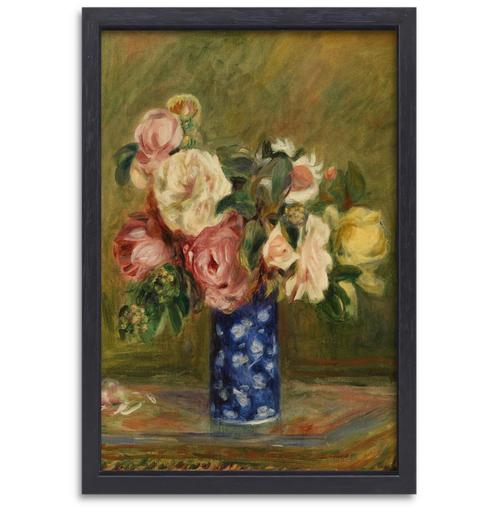 Bouquet de roses - Pierre-Auguste Renoir toile + cadre à pât, Maison & Meubles, Accessoires pour la Maison | Peintures, Dessins & Photos
