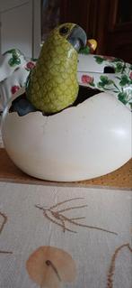 Keramisch ei met papegaai, Antiek en Kunst, Ophalen