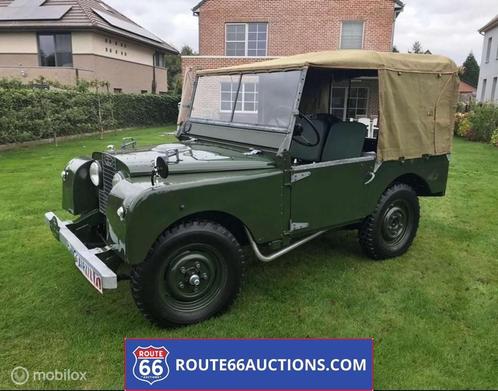 Land Rover Series 1 Cabriolet 1952 | Route 66 auctions, Auto's, Oldtimers, Bedrijf, Te koop, Open dak, Land Rover, Benzine, Cabriolet