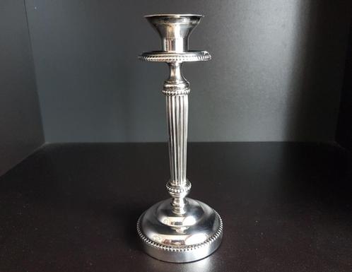 Verzilverde kandelaar begin 20ste eeuw, Antiek en Kunst, Curiosa en Brocante, Ophalen of Verzenden