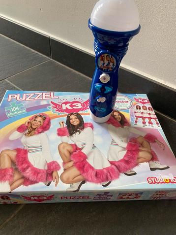 K3 - microfoon en puzzel - Marthe Hanne Klaasje beschikbaar voor biedingen