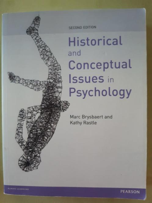 Boek Historical and Conceptual Issues in Psychology Brysbaer, Livres, Psychologie, Utilisé, Autres sujets/thèmes, Enlèvement ou Envoi