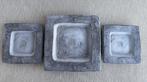 3 zware schalen voor kaarsen/deco..., Ophalen of Verzenden