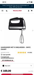 Kitchenaid keukenmixer / mixer ! Nieuwprijs 170 euro, Electroménager, Mélangeurs de cuisine, Enlèvement ou Envoi, Comme neuf