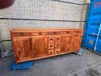Dressoir teak 250 lang met 11 div lades, Huis en Inrichting, Gebruikt, Teakhout, Ophalen of Verzenden, 25 tot 50 cm