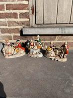 3 figurines anciennes en porcelaine allemande signées, Enlèvement ou Envoi