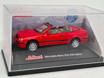Mercedes Benz CLK 230 cabriolet - Schuco 1/72, Enlèvement ou Envoi, Comme neuf, Voiture