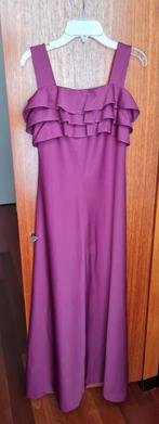 Vintage maxi jurk - Miss Etam XS/S - aubergine paars, Ophalen of Verzenden, Zo goed als nieuw, Paars