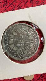 5 francs Hercule 1848 modèle A, Postzegels en Munten, Ophalen of Verzenden, Zilver