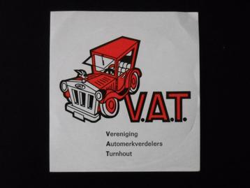 Autocollant des années 1970 | TVA | Association des distribu, Enlèvement ou Envoi, Voiture ou Moto