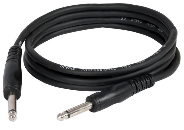 80 x Devine 1.5m kabel 6.3mm TS mono jack-jack, Muziek en Instrumenten, Kabels en Stekkers, Ophalen