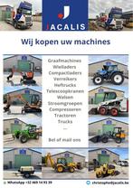 Wij zoeken allerlei grondverzetmachines, Ophalen, Graafmachine
