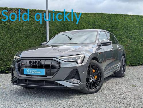 Audi e-tron ! verkocht ! - 2x s-line + black style - matrix, Auto's, Audi, Bedrijf, Te koop, e-tron, 4x4, Achteruitrijcamera, Adaptive Cruise Control