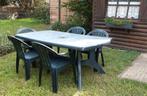 tafel en 5 stoelen, Tuin en Terras, Ophalen, Gebruikt
