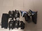 Inline skates + bescherming, Sport en Fitness, Ophalen, Gebruikt, Bescherming
