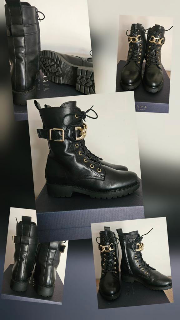 Bottines Scapa neuves en cuir noir, Vêtements | Femmes, Chaussures, Neuf, Boots et Botinnes, Noir, Enlèvement ou Envoi