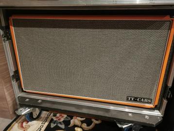 Guitar CAB 2x12 sur mesure TT CAB avec case sur roulettes disponible aux enchères