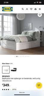 2 persoonsbed 1j oud 200x180, Huis en Inrichting, Slaapkamer | Bedden, Ophalen, Zo goed als nieuw