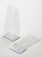 3 x 100 Plastic cadeauzakjes met kartonnen bodem 14x30 cm, Diversen, Cadeaupapier, Nieuw, Ophalen of Verzenden