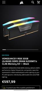 Corsair VENGEANCE RGB 32GB, Computers en Software, RAM geheugen, 32 GB, Nieuw, Ophalen of Verzenden, Desktop