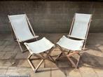 Ligzetel, Tuin en Terras, Ophalen, Zo goed als nieuw, Hout, Verstelbaar
