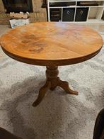 table d'appoint ronde en bois massif., Maison & Meubles, Moins de 50 cm, Rond, Enlèvement, Utilisé